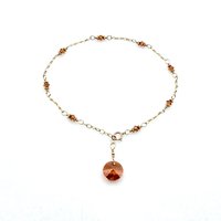 Crystal Beads Anklet for Women Copper Color Adjustable Gold Chain Ankle Bracelet Jewelry Gifts Canada