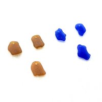 drilled beach glass