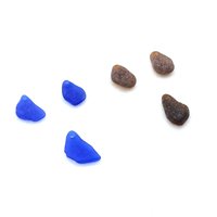 cobalt blue and brown