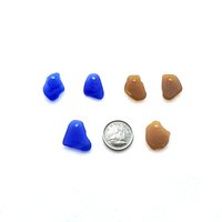 cobalt blue and light brown