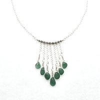 teal green dangle charms