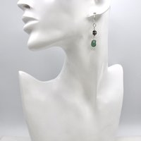 silver Bali bead pierced dangles