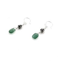 1 3/4" in length from the top of the round sterling ear wires