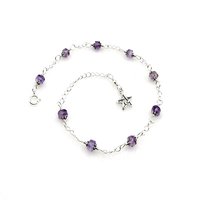 gemstone anklet for women