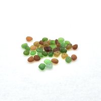 Very Tiny Sea Glass Beads Center Hole Accent Spacers for Jewelry Making and Beach Crafts