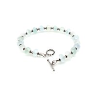 silver twist toggle clasp