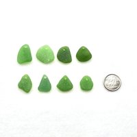 drilled beach glass charms