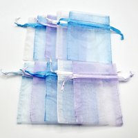 Organza Bags Canada 3x4, Small Ribbon Drawstring Pouches, Set of 10, Assorted Pastel Colors