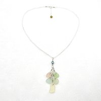 handmade drop pendant hangs 2 3/4" below the sterling silver chain