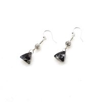 black crystal earrings for women