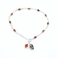 skull anklet for women