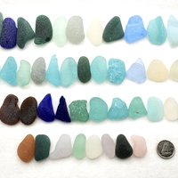 RESERVED Genuine Sea Glass Pieces, Various Sizes and Shapes, Natural Beach Glass 