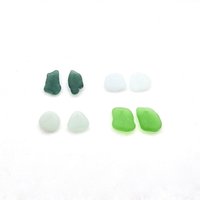 2 each teal white sea foam and green