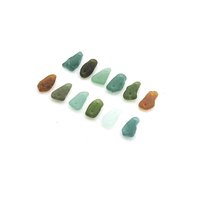drilled beach glass links