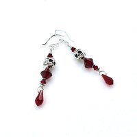 skull dangle earrings 