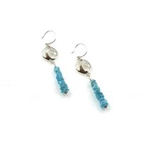 with pierced round shaped ear wires