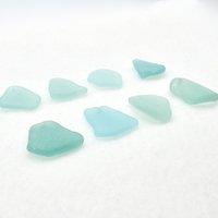 Light Pastel Blue Green Sea Glass Pendants for Jewelry Making, Sun Catcher Craft Supply Canada