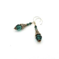emerald green earrings for women