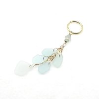 sea glass keychain for women
