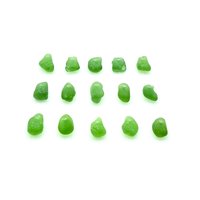 bright green sea glass beads