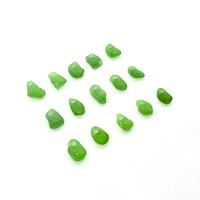 Green Sea Glass Beads Jewelry Making Charms Craft Supply
