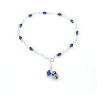 skull anklet for women