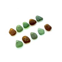 real sea glass charms 1/2 inch