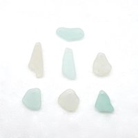 pastel sea glass pendants