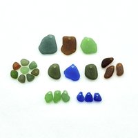 Sea Glass Mix Beads Charms Pendants for Jewelry Making Drilled Real Beach Craft Supply 