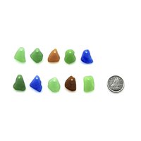 real sea glass beads