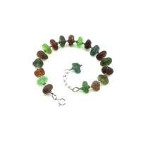 genuine sea glass bracelet for women