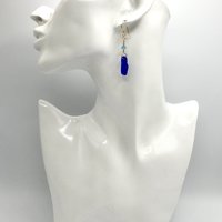 wire wrapped together by hand with 14K/20 gold filled wire and pierced fish hook style ear wires