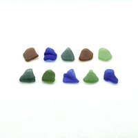 Real Sea Glass Charms Pendants for Jewelry Making Beach Craft Supply Green Teal Brown Blue