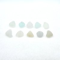 Drilled Sea Glass Charms for Jewelry Making Pastel Real Beach Glass Beads Unusual Craft Supply