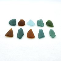 Beach Glass Pendants Rough Large Real Sea Glass Charms for Jewelry Making Sun Catcher Craft Beads 