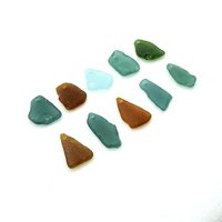 Beach Glass Pendants Rough Large Real Sea Glass Charms for Jewelry Making Sun Catcher Craft Beads 