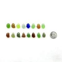 Small Sea Glass for Crafts Beach Charms for Jewelry Making Sew on Mermaid Tear Beads