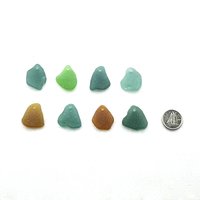 drilled beach glass charms