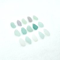 Beach Glass Pendants and Charms Top Drilled Sea Glass Beads for Jewelry Making