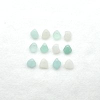 Beach Glass Small Charms Top Drilled Sea Glass Beads for Jewelry Making