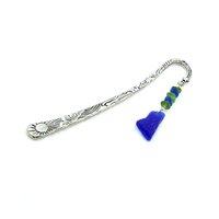 beach glass beaded dangle