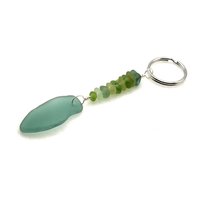 beach glass keyring