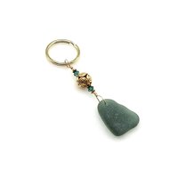 tiny green crystal beads