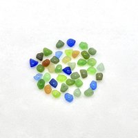 tiny sea glass accent beads