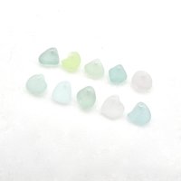 top drilled beach glass beads
