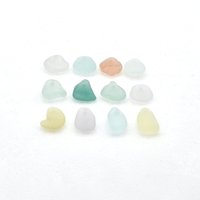 natural ocean glass drop beads