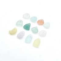 colorful beach glass beads