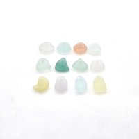 top drilled beach glass pendants