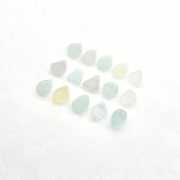 light pastel sea glass beads