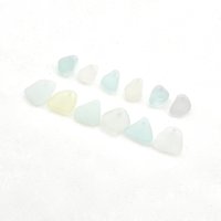 light pastel sea glass charms